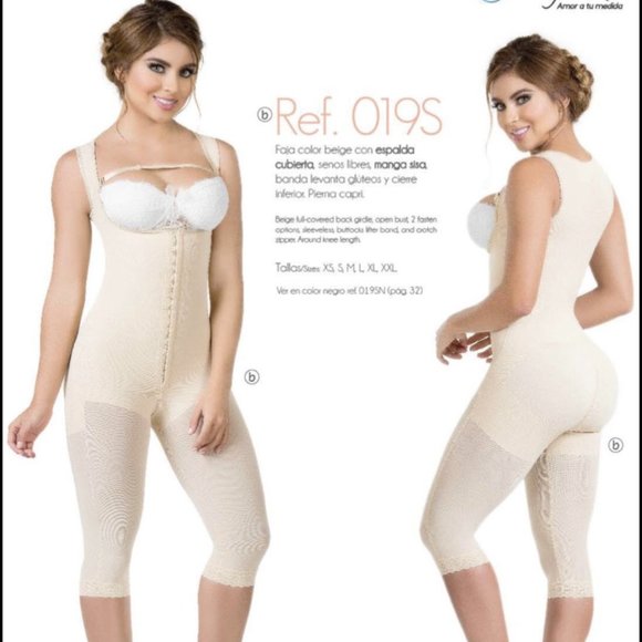 Colombian Full-Covered Back Girdle/Shapewear and Open Bust-519S/019S - Picture 1 of 1